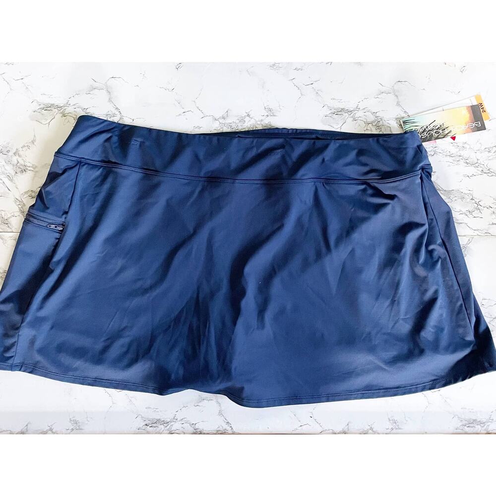 Beach House Emma Navy Blue Swim Skort - 20W - NWT - Picture 4 of 10